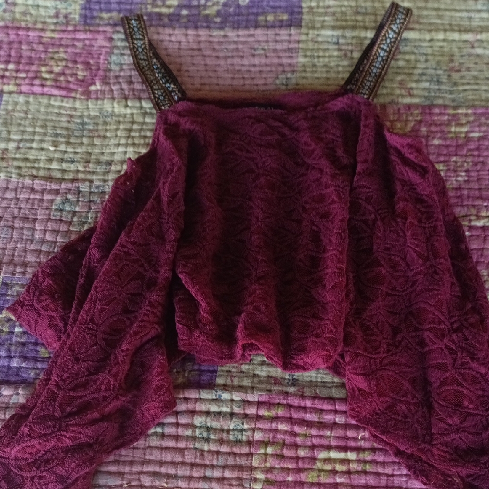 Rue21 Burgundy Lace Camisole Top